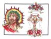 cross tats with jesus